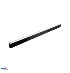 Luminaire linéaire encastré Lorien - 23W - 2480lm - 3000K - Noir - 120cm