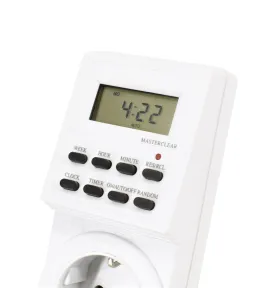 Minuteur mécanique 7 jours - Prise Schuko - 16A - IP20 - 230V AC