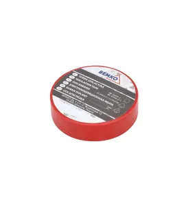 Ruban Isolant PVC Rouge - 15mm x 10m - Épaisseur 0,13mm - Adhésif Électrique