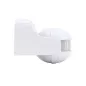 Détecteur de mouvement blanc - 1200W - Angle 180° - IP44 - Portée 12m