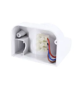 Détecteur de mouvement blanc - 1200W - Angle 180° - IP44 - Portée 12m