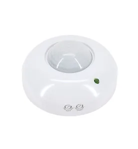 Détecteur de mouvement 360° - Blanc - 1200W max - Portée 6m - IP20