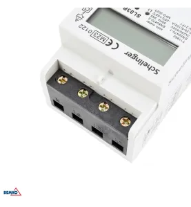 Compteur électrique triphasé MID Schelinger 100A - Rail DIN - IP50 - 3 modules