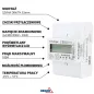 Compteur électrique triphasé MID Schelinger 100A - Rail DIN - IP50 - 3 modules