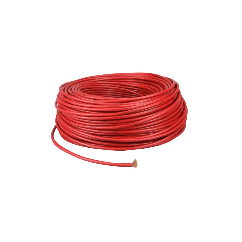 Câble Flexible Monoconducteur 6mm² Multibrins - Bobine Rouge 100m