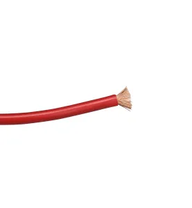 Câble Flexible Monoconducteur 6mm² Multibrins - Bobine Rouge 100m