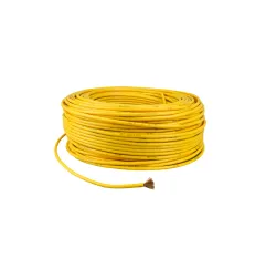 Câble Flexible Monoconducteur 6mm² Multibrins - Bobine Jaune 100m