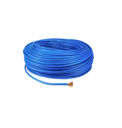 Câble Flexible Monoconducteur 6mm² Multibrins - Bobine Bleu 100m