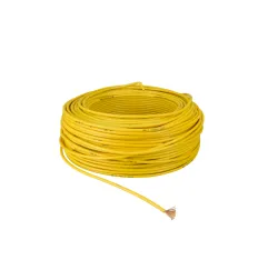 Câble Flexible Monoconducteur 2.5mm² Multibrins - Bobine Jaune 100m