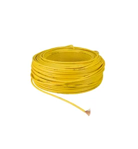 Câble Flexible Monoconducteur 2.5mm² Multibrins - Bobine Jaune 100m