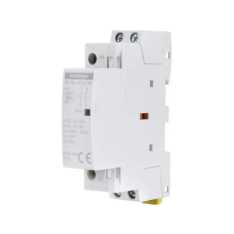 Contacteur modulaire SC101 - 1P 25A - Type 20 - Rail TH35 - IP20 - 250V AC