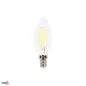 Ampoule LED Filament E14 - 6W - 700lm - Blanc Chaud 2700K - Angle 320° - Forme Flamme