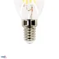 Ampoule LED Filament E14 - 6W - 700lm - Blanc Chaud 2700K - Angle 320° - Forme Flamme