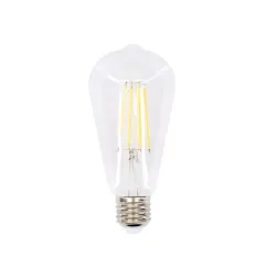 Ampoule LED Filament E27 - 7W - 950lm - Blanc Chaud 2700K - ST64 Vintage