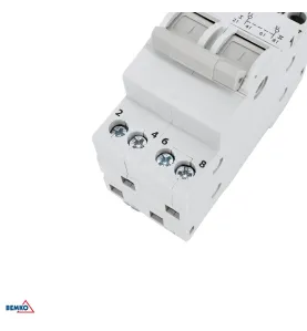 Commutateur modulaire I-0-II - 2 pôles - 63A - Rail TH35 - IP20