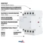 Contacteur modulaire SC301 - 4P 40A - Type 40 - 4NO - Rail TH35 - IP20