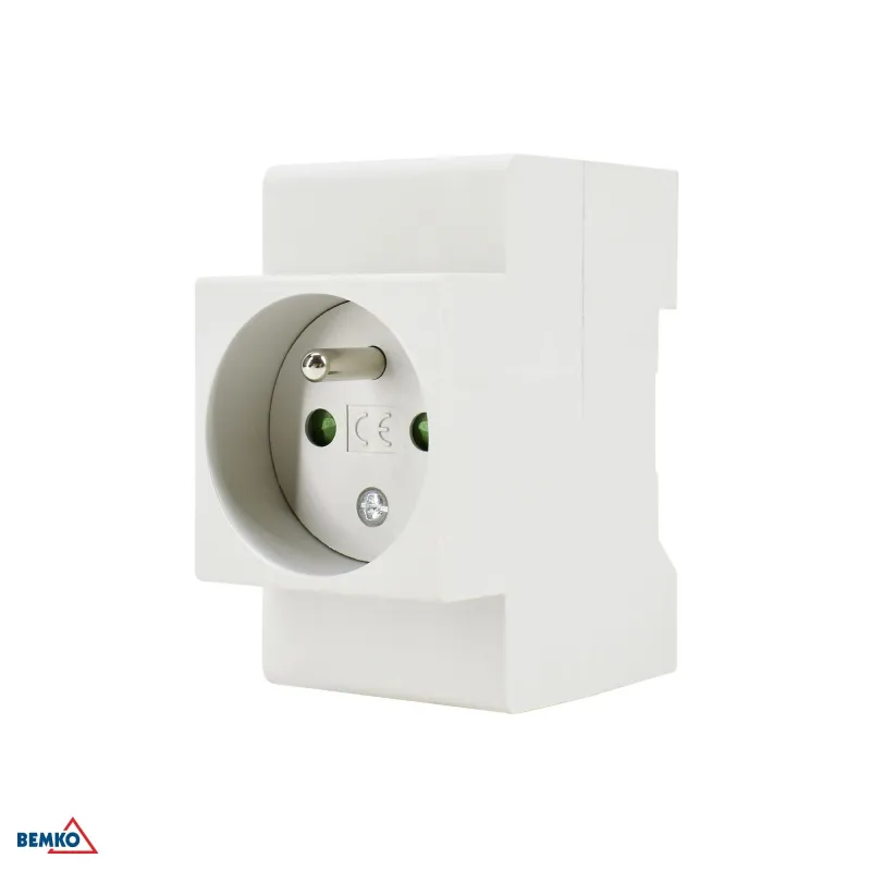 Socket FS16 - Prise modulaire 16A - Rail TH35 - 250V AC - IP20 - 80x66x44mm