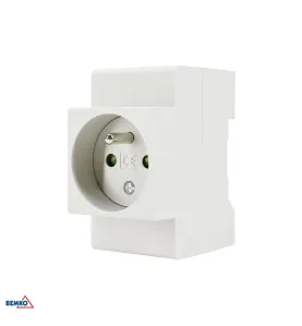 Socket FS16 - Prise modulaire 16A - Rail TH35 - 250V AC - IP20 - 80x66x44mm