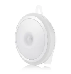 Lampe d'armoire LED 0,5W - Capteur PIR - Blanc Naturel 4000K - 40lm - Ø80mm