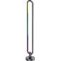 Lampadaire LED 20W - RGB Multicolore - Télécommande - 130x1045mm - Noir