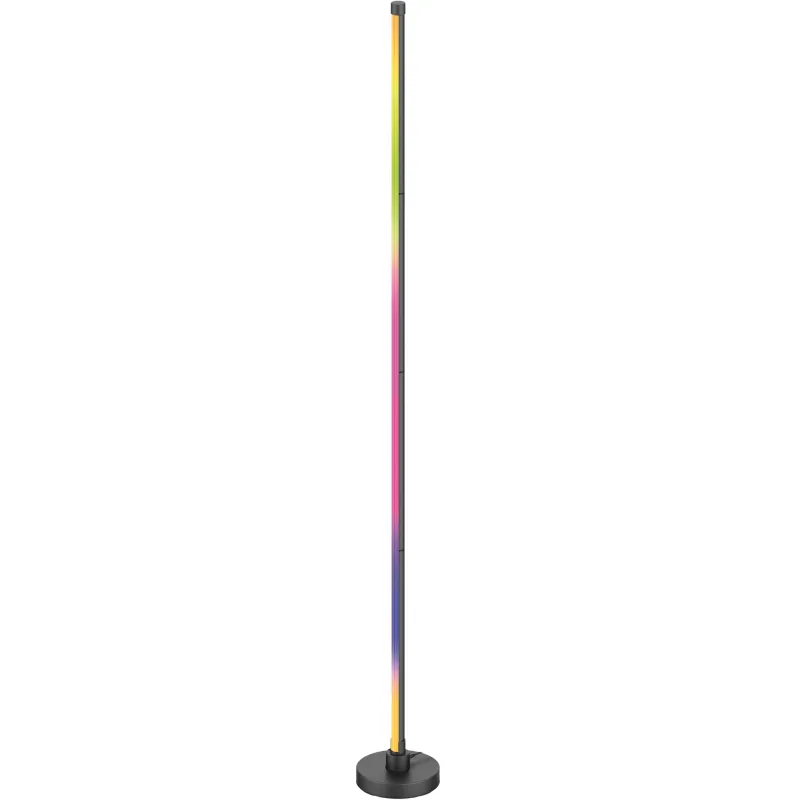 Lampadaire LED 17W - RGB Multicolore - Télécommande - Noir - 1462mm