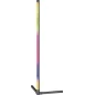 Lampadaire LED RGB 8W - Télécommande - Multicolore - 1047mm - Noir