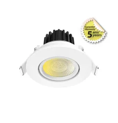 Spot LED CCT BBC Inclinable 8W - Blanc 2700/3000/4000K - Dimmable - IP65 - Ø82mm