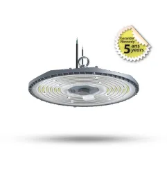 Luminaire LED High Bay - 200W - 4000K - IP65 - Dimmable - Noir - Ø360mm