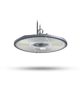 HIGH BAY LED Dimmable 150W - Éclairage Industriel IP65 - 30000lm - 4000K - Ø360mm - Noir