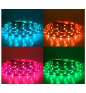 Ruban LED 30 LED/m IP67 7,2W/m RGB 5m 24V