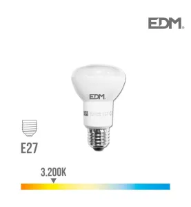 Ampoule LED E27 7W R63 équivalent à 37W - Blanc Chaud 3200K