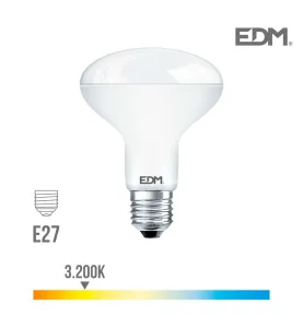 Ampoule LED E27 10W R80 équivalent à 60W - Blanc Chaud 3200K