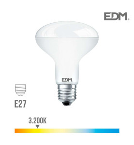 Ampoule LED E27 12W R90 équivalent à 75W - Blanc Chaud 3200K