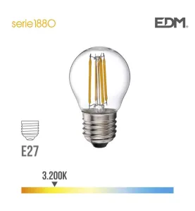 Ampoule LED E27 4W équivalent à 35W - Blanc Chaud 3200K