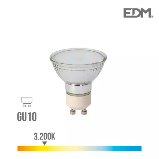 Ampoule LED - GU10 5W 3200K dimmable faisceau 90°