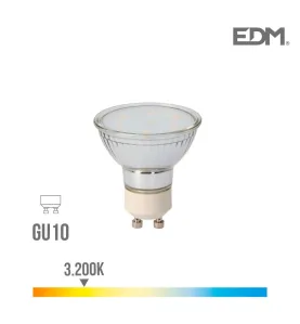 Spot LED GU10 5W Dicroïque équivalent à 40W - Blanc Chaud 3200K