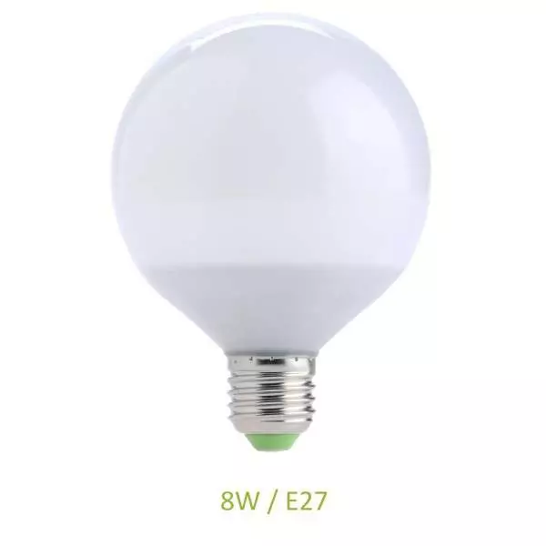 Ampoule E27 8W Globe G70 LED - Blanc Chaud 3000K