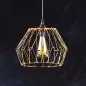 Suspension Luminaire Multiformes Or Doré E27 Diamètre 235mm avec Câble 1,1m réglable - Suspension d'éclairage intérieur