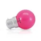 LED VISION-EL  1 W  BULB B22   ROSE  BOITE