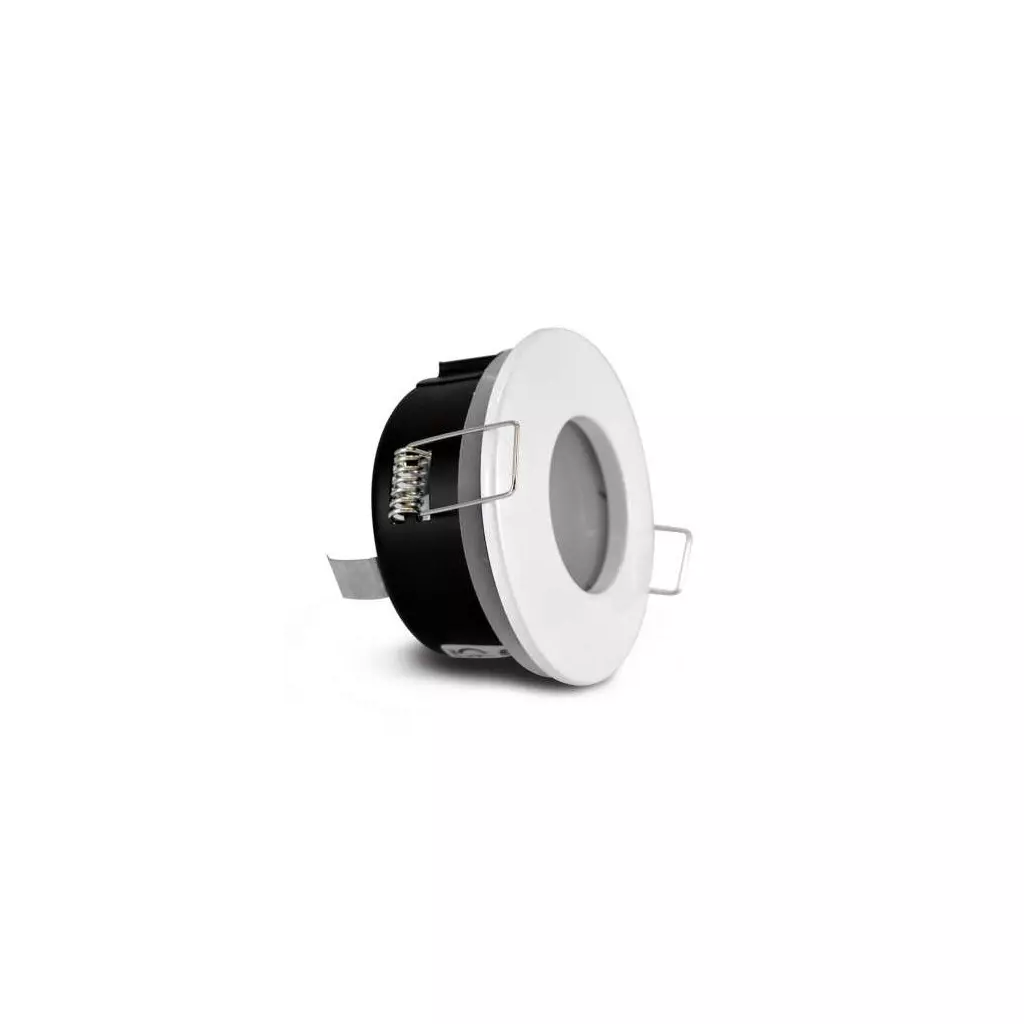 Spot LED salle de bain complet IP65 Blanc 82mm + Ampoule GU5.3