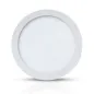 Plafonnier LED AC220-230V 18W 1400lm 120° Etanche IP40 IK08 Ø224mm - Blanc Chaud 3000K