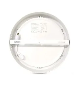 Plafonnier LED AC220-230V 18W 1400lm 120° Etanche IP40 IK08 Ø224mm - Blanc Chaud 3000K