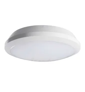 Plafonnier LED 26W à détecteur étanche IP65 rond ∅300mm Blanc - Blanc Naturel 4000K