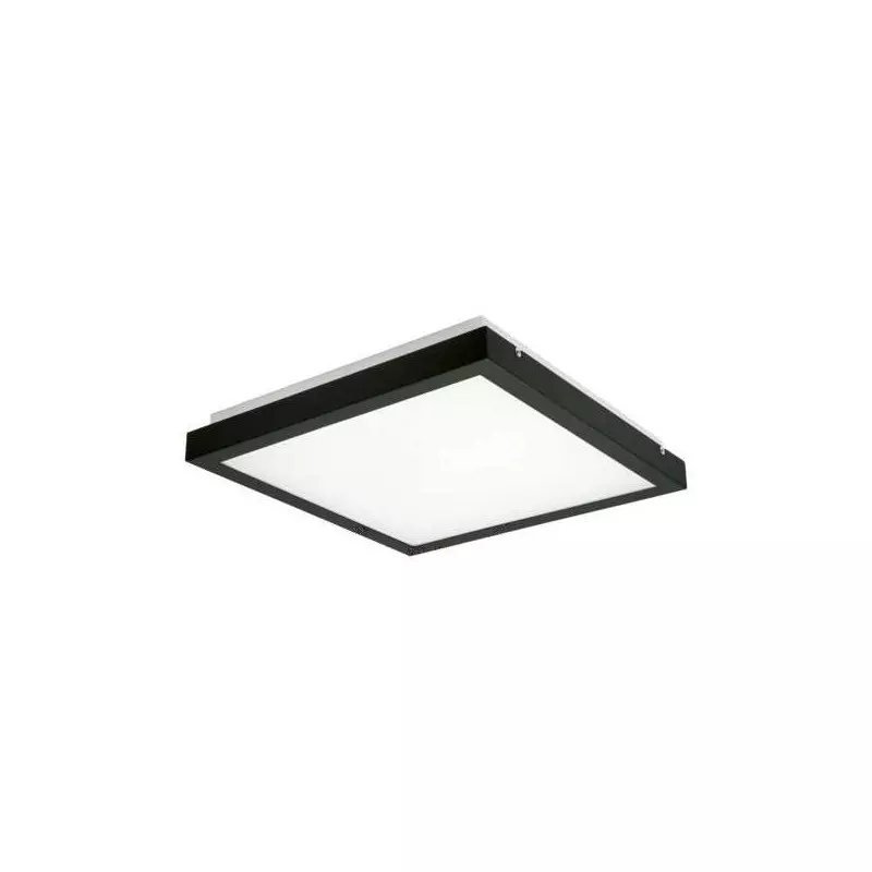 Plafonnier LED 25W à détecteur  Noir - Blanc Naturel 4000K