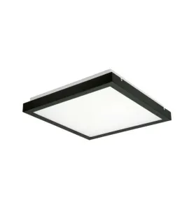 Plafonnier LED 25W à détecteur  Noir - Blanc Naturel 4000K