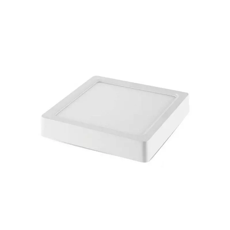 Plafonnier de surface LED 12W carré 167mmx167mm - Blanc du Jour 6000K