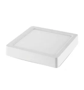 Plafonnier de surface LED 12W carré 167mmx167mm - Blanc du Jour 6000K