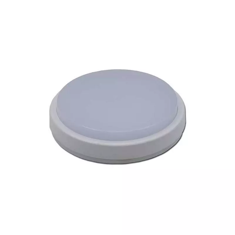 Plafonnier de surface LED 8W étanche IP65 rond ∅155mm - Blanc du Jour 6000K