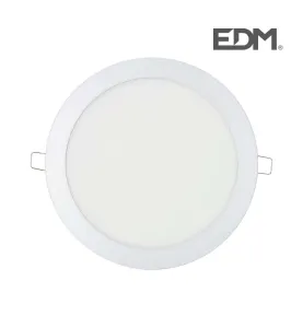 Downlight LED 20W rond ∅22,5cm Chromé - Blanc Naturel 4000K