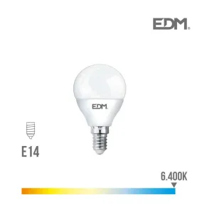 Ampoule LED E14 6W Ronde équivalent à 40W - Blanc du Jour 6400K